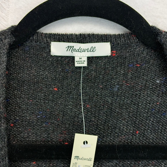 Madewell Charcoal Duster Cardigan Wool NWT - Picture 7 of 9